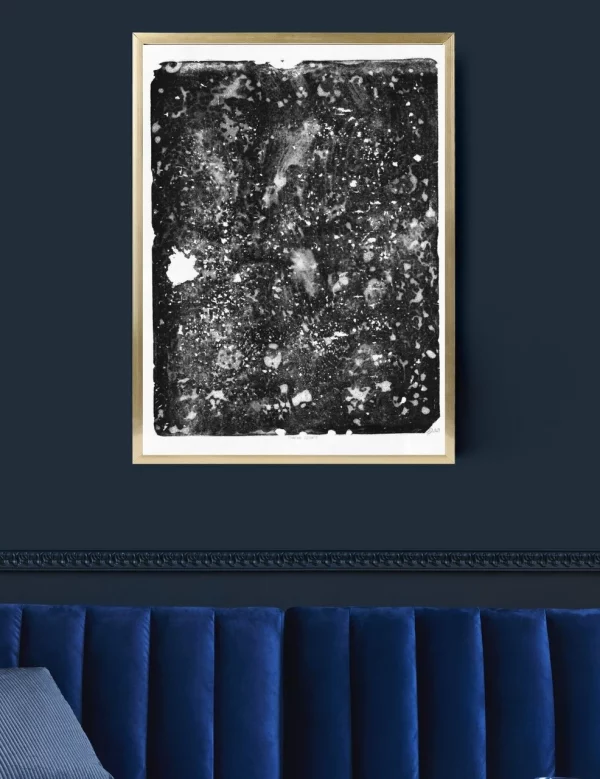 Lithographie Originale "Minéral Celeste" – Image 2