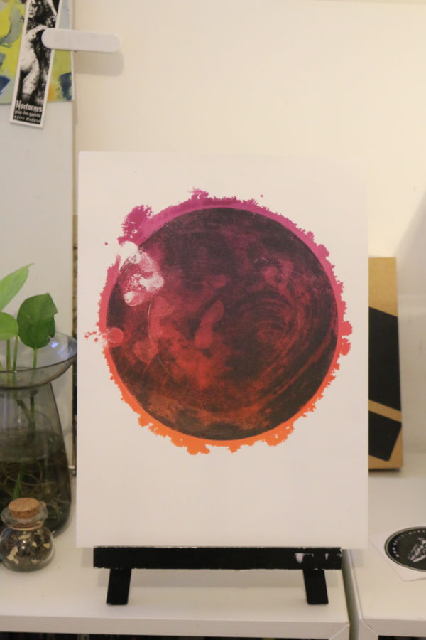 Lithographie Les pierres ne brûlent pas